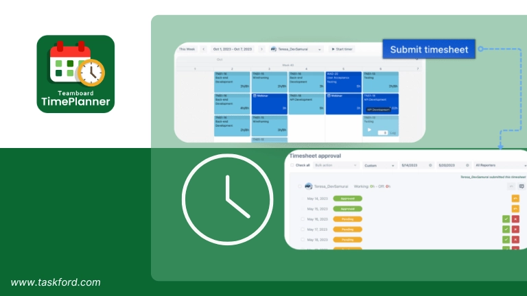 Best Freelancer Time Tracker Pick: TeamBoard TimePlanner