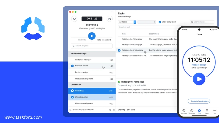 Best Freelancer Time Tracker Pick: Hubstaff
