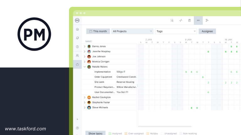ProjectManager - Resource Capacity Planning