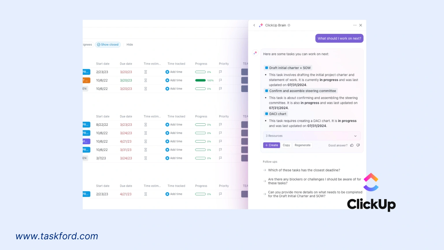ClickUp AI Task Manager