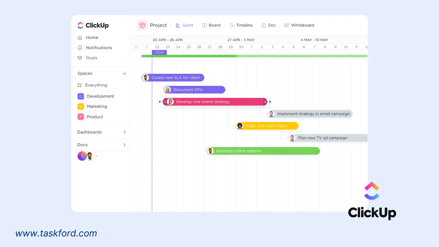 Best Program For Gantt chart - ClickUp