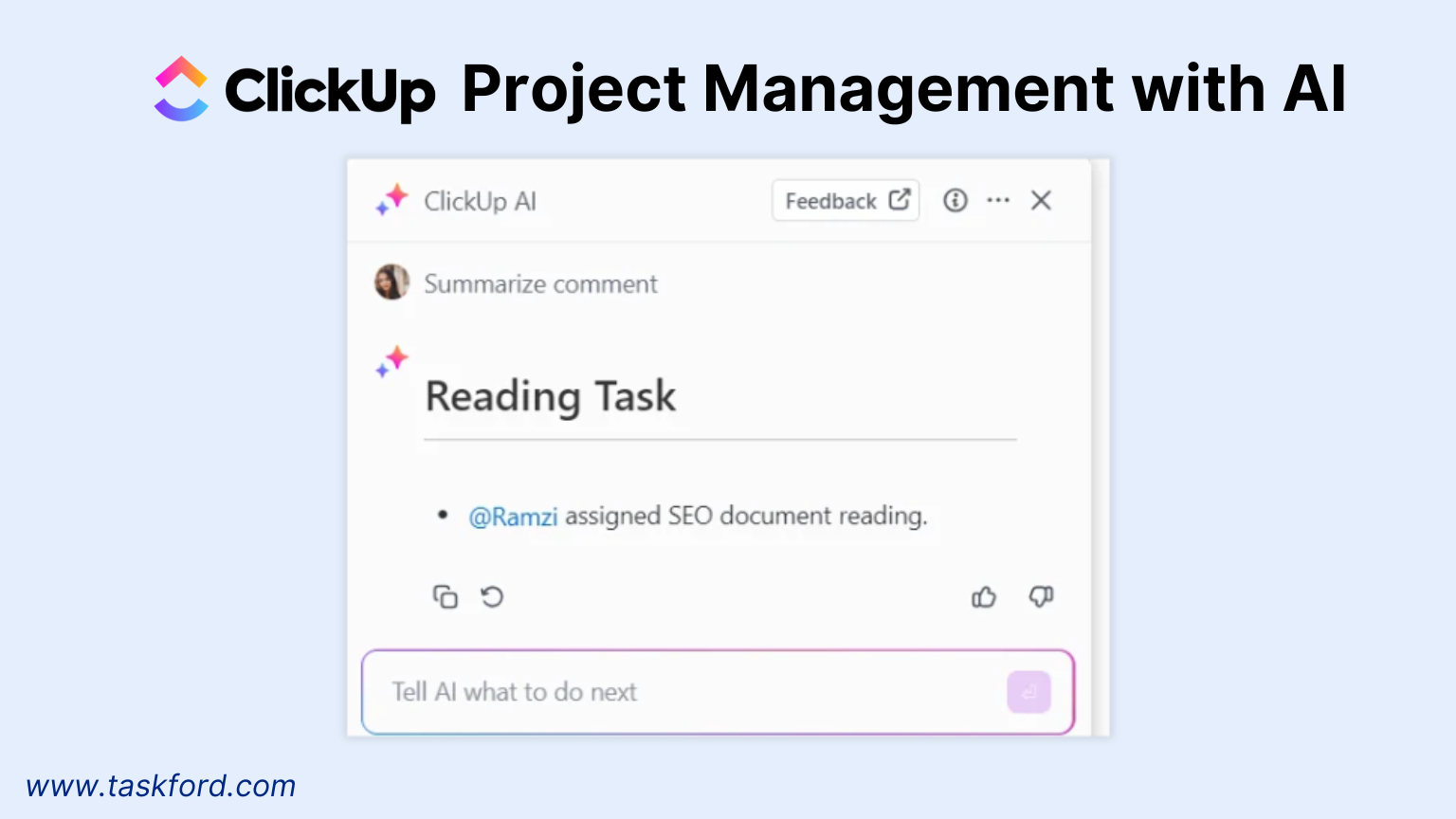 ClickUp Project Management with AI