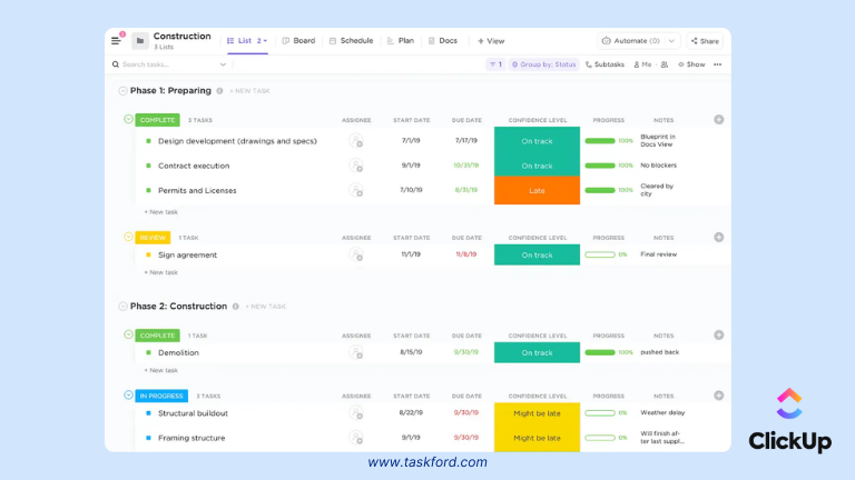 ClickUp Key Features