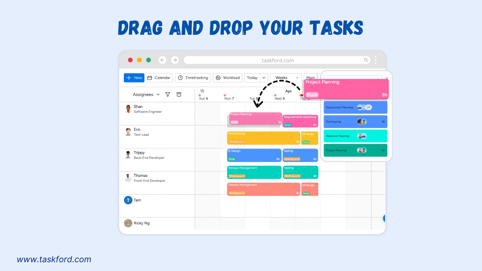 TaskFord Drag And Drop