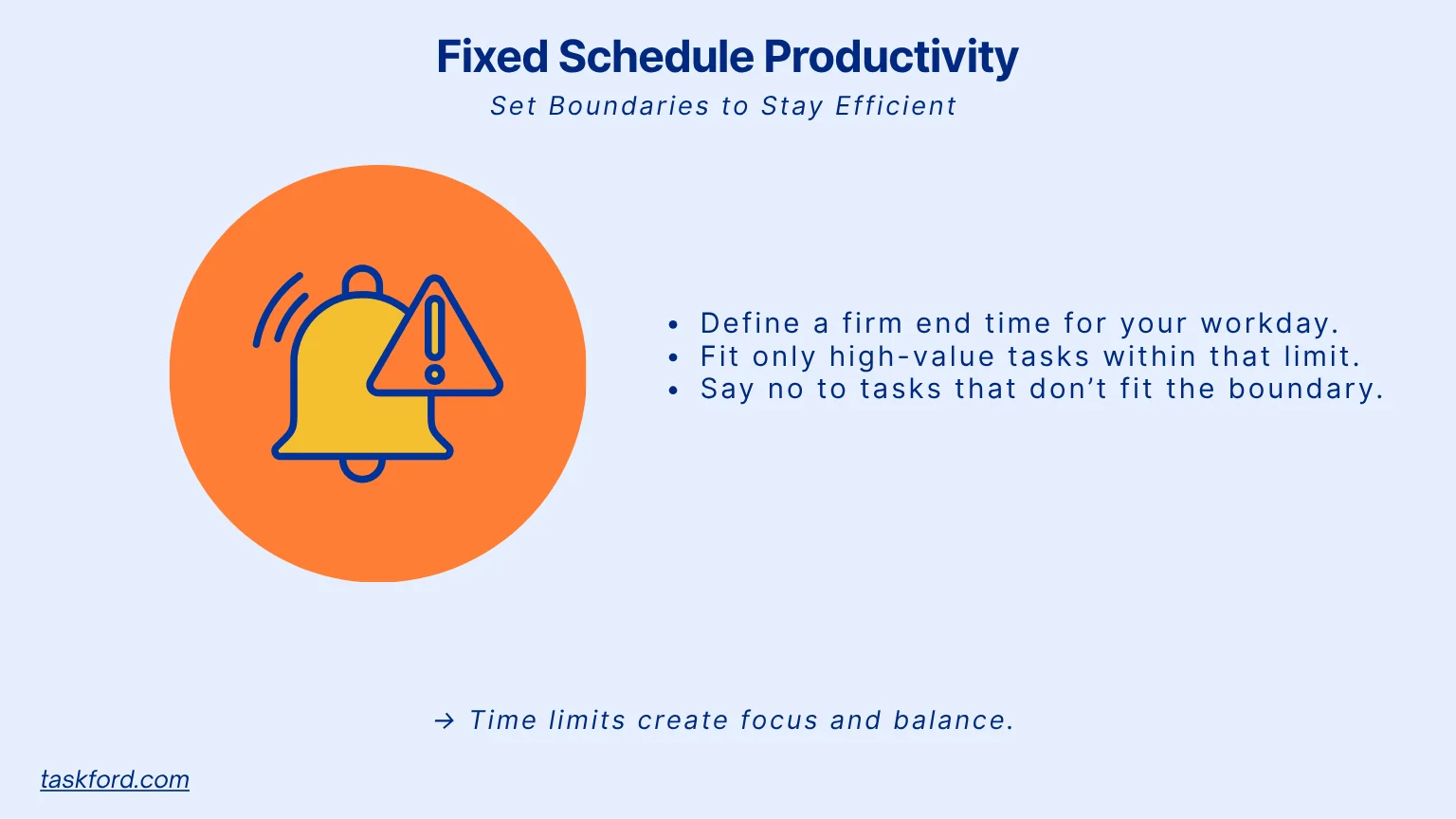Fixed Schedule Productivity