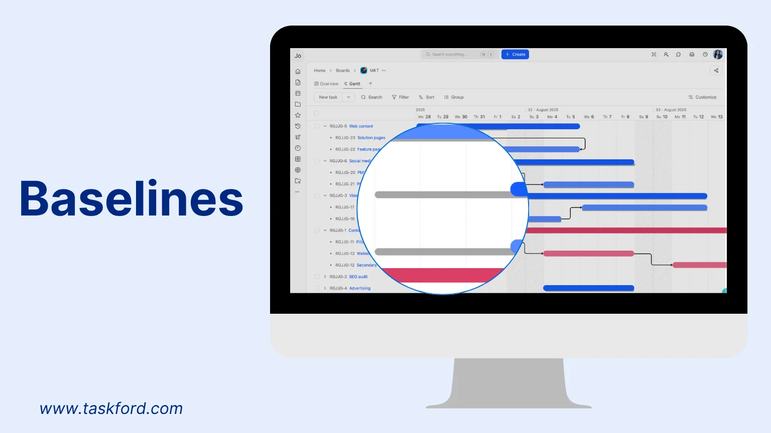 project management terms | baseline