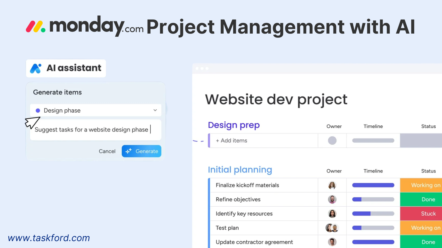 Monday.com Project Management with AI