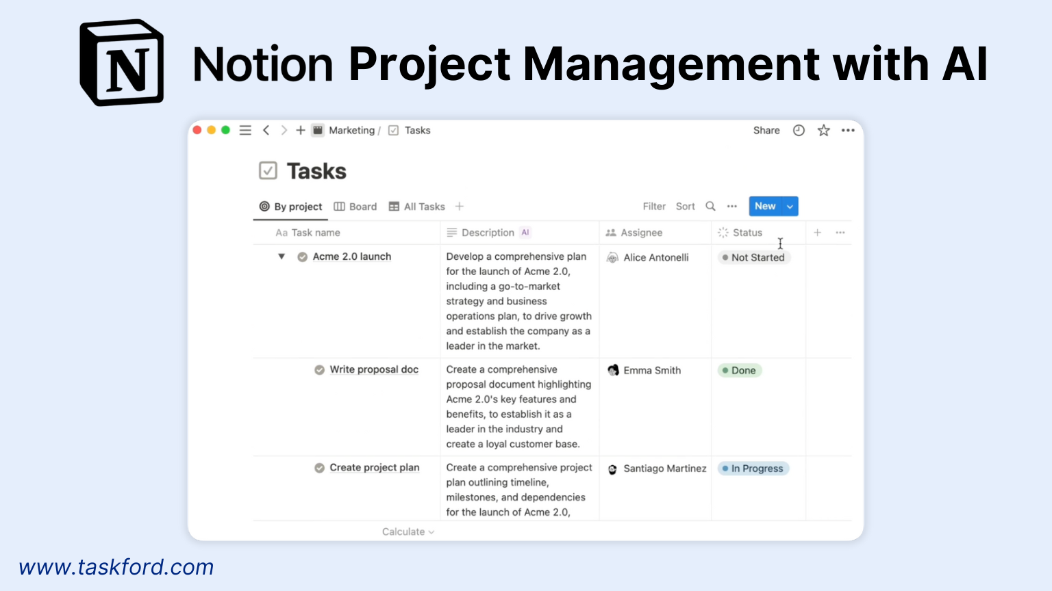 Notion AI Project Management
