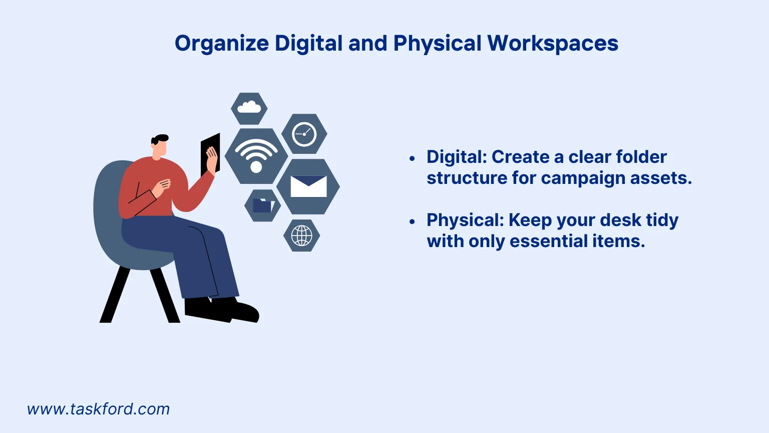 Organize Digital and Physical Workspaces