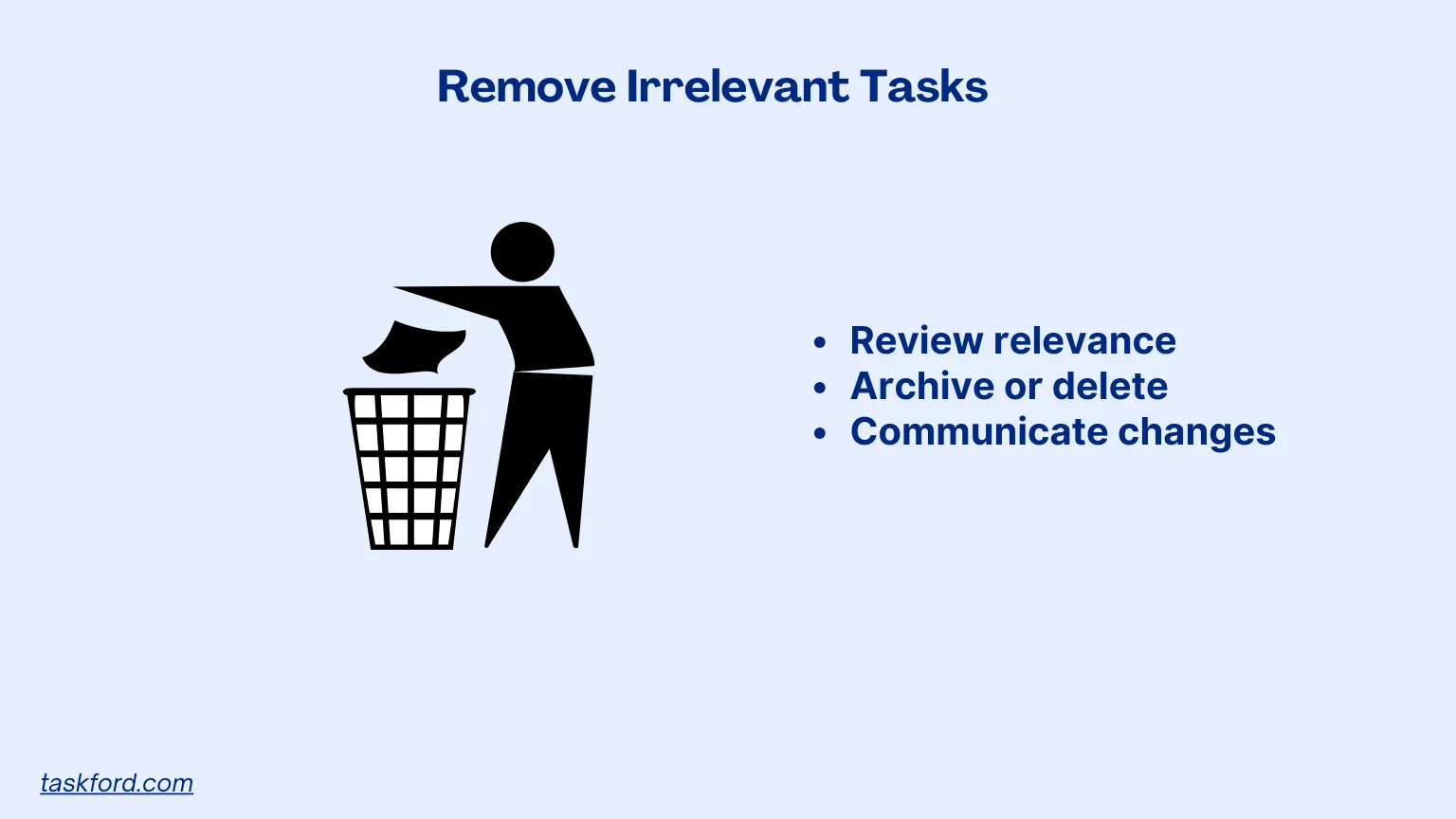Remove Irrelevant Tasks