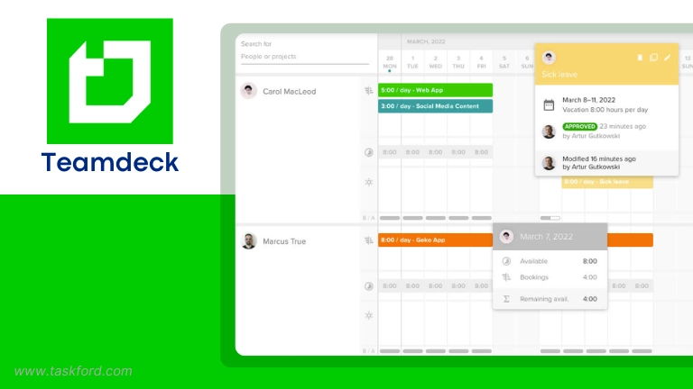 Resource Planning Software - Teamdeck