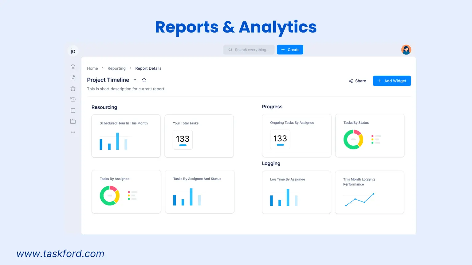 TaskFord's Analytics