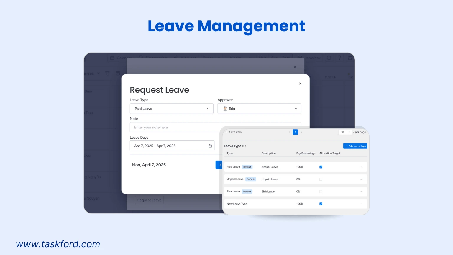 TaskFord Time Management