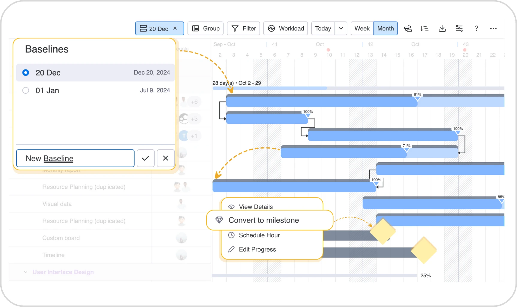Plan Smarter with Interactive Gantt Charts